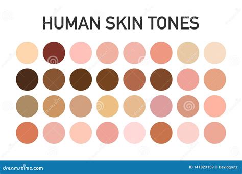 tonalidades de piel humana